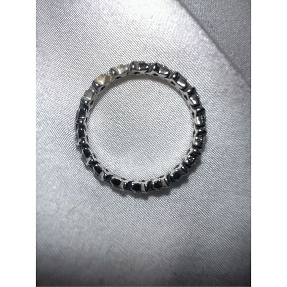 100% Authentic PANDORA 925 Silver Band of Asymmetric Stars sz 5 - Picture 6 of 6